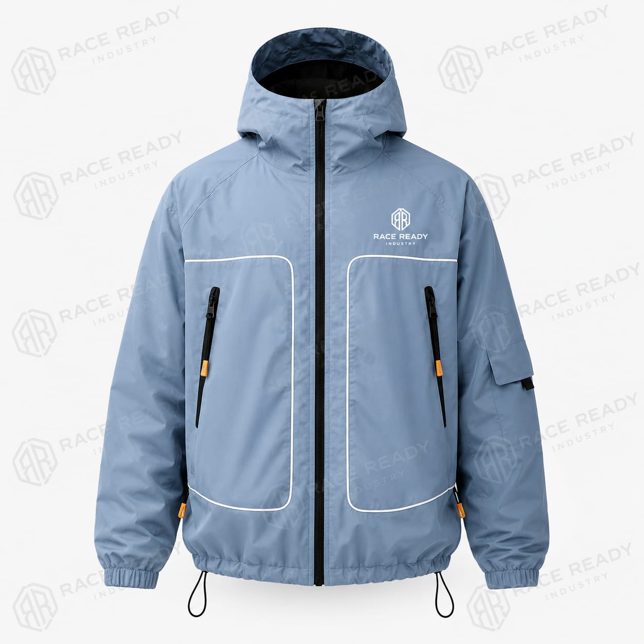 Custom Waterproof Hooded Windbreaker Jacket