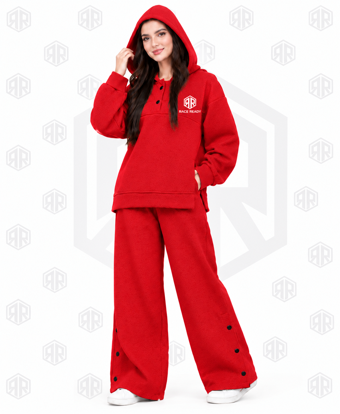 Custom Women's Red Tracksuit Set
