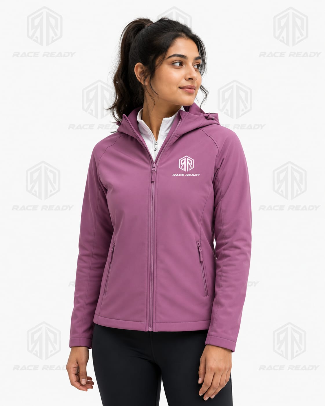 Custom varsity outerwear jacket manufactured by Race Ready Industry