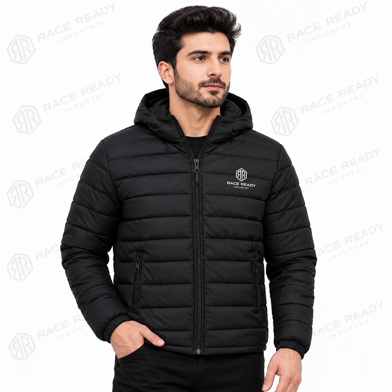 Custom Hooded Puffer Jacket