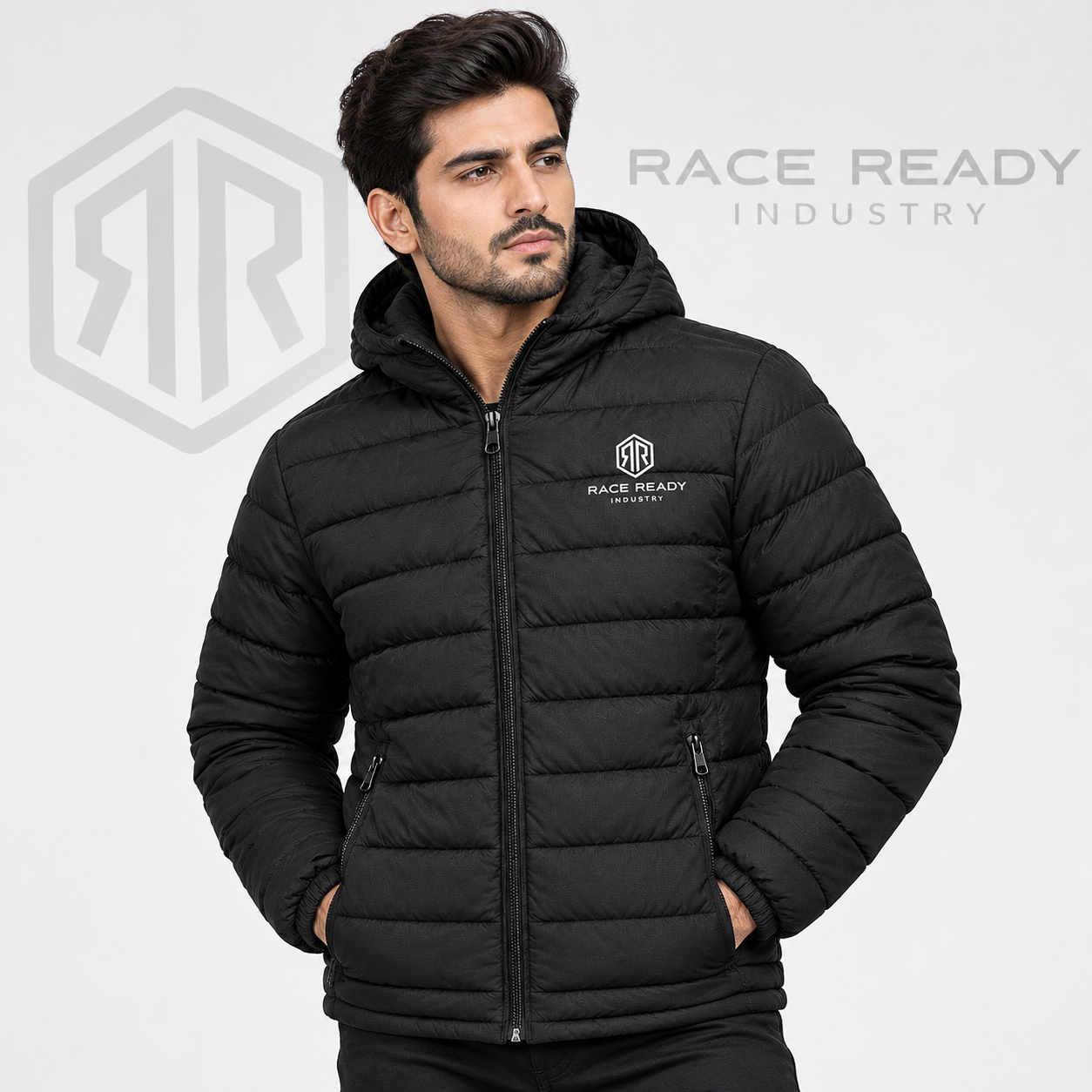 Custom Hooded Puffer Jacket